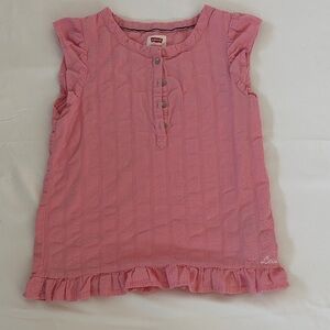 Levi's Kids Soft Pink Ruffle Top